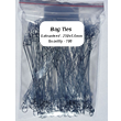 Heavy Duty Double Loop 250x1.6mm Galvanised Wire Twist Bag Ties Pack of 100 Length 250mm Width 1.6mm